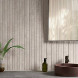 Lux Tile Inseta Lune Ribbon Beige 24x48 Matte Porcelain Tile