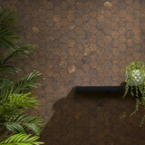 Lux Tile Portrait Copper 2" Hexagon Matte Porcelain Mosaic Tile