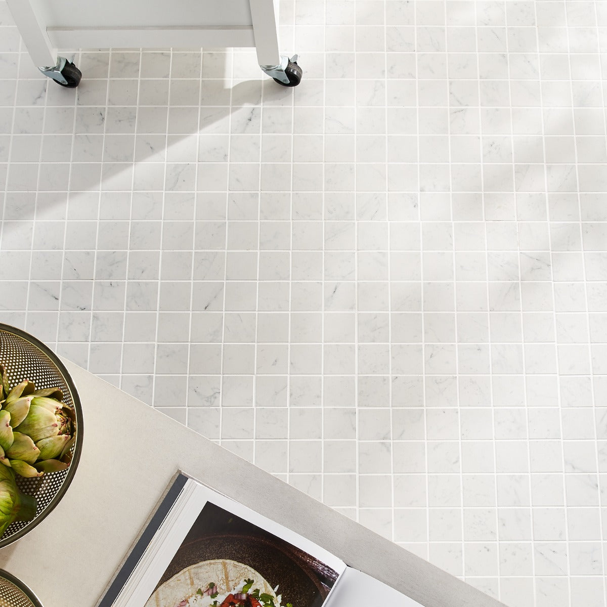 DreamStone Carrara Giola 2x2 Matte Porcelain Mosaic Tile