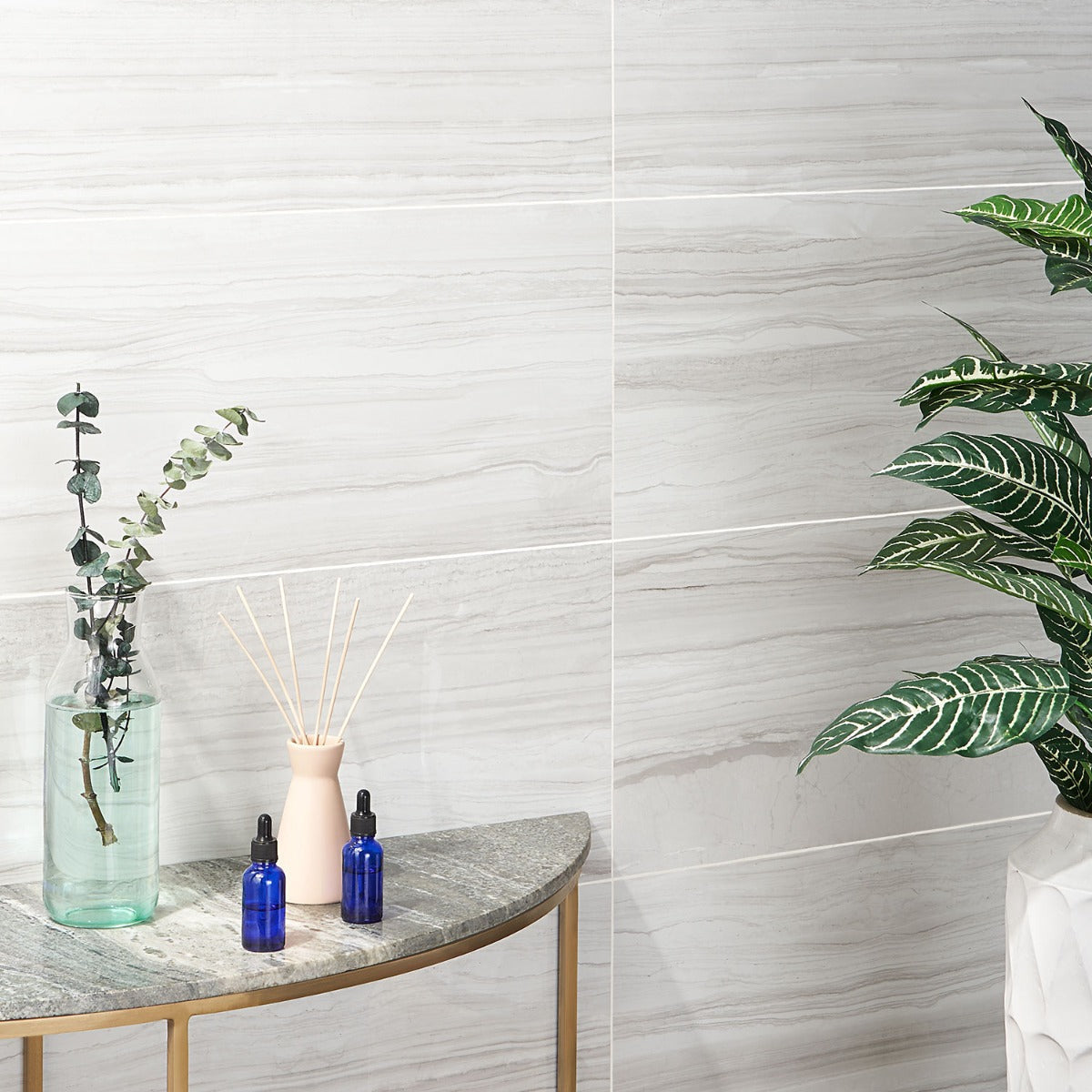 DreamStone Luminus White 12x24 Polished Porcelain Tile