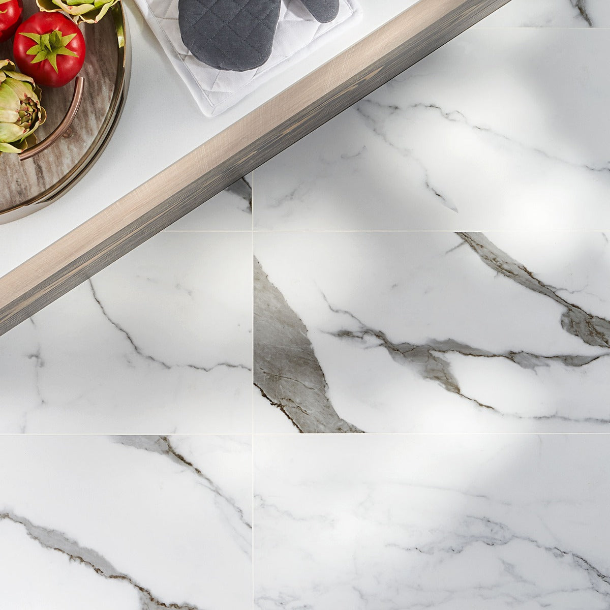 DreamStone Statuario Valley Matte Porcelain Tile 12x24 - Lux Tile