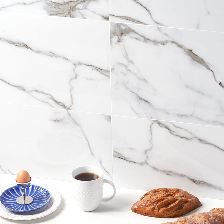DreamStone Statuario Valley 12x24 Polished Porcelain Tile