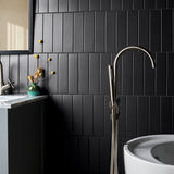 Roller Black 3x11 Matte Porcelain Subway Tile - Lux Tile