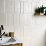 Roller White Matte Porcelain Subway Tile 3x11"