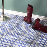 Lenox Charm Blue 8x8 Matte Porcelain Tile for Walls and Floors