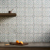 Lux Tile Basilico Ocean Green 8x8 Matte Porcelain Tile