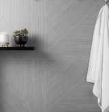 Tilebar Enso Gray 24x48 Ribbed Matte Fluted Porcelain Tile