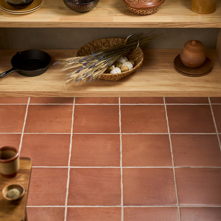 Saltillo Canyon Terracotta 9x9 Matte Porcelain Tile - Durable and Stylish Flooring