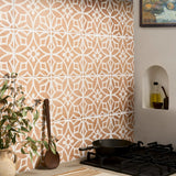 Saltillo Flora Terracotta 9x9 Matte Porcelain Tile - Lux Tile