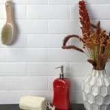 London White 3x9 Matte Ceramic Subway Tile for Walls