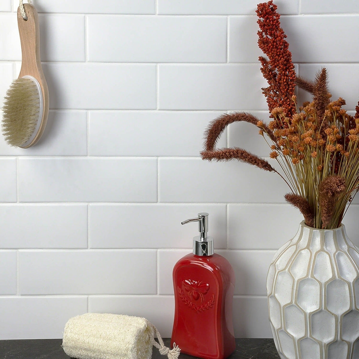 London White Matte Ceramic Subway Tile 3x9 for Walls