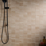 Morocco Oak Beige 4x4 Matte Porcelain Tile - Durable Wood-Look Design