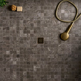 Santo Earth Brown 2x2 Matte Porcelain Mosaic Tile - Lux Tile