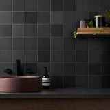 Born Charcoal Gray 5x5 Matte Porcelain Tile - Lux Tile