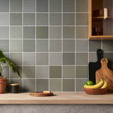 Born Sage Green 5x5 Matte Porcelain Tile - Lux Tile