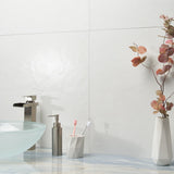 Rethink Plaster White Matte Porcelain Tile - 24x24, Made in Italy