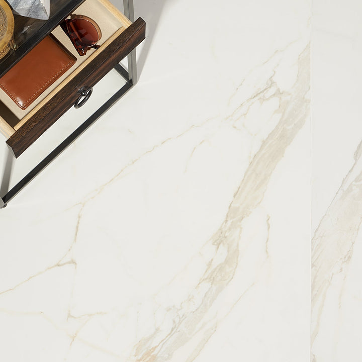 Versilia Calacatta Oro Polished Porcelain Tile 32x32 - Lux Tile