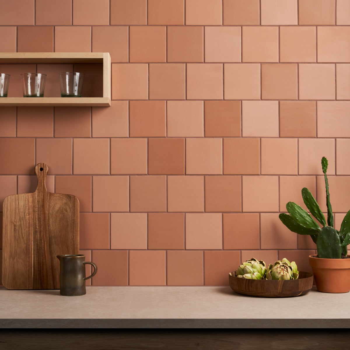 Ivy Hill Tile Born Terracotta 5x5 Matte Porcelain Tile (4.84" x 4.84")