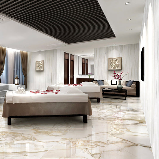 Tilebar Marmi Slim Bernini Oro 30x60 Polished Porcelain Slab