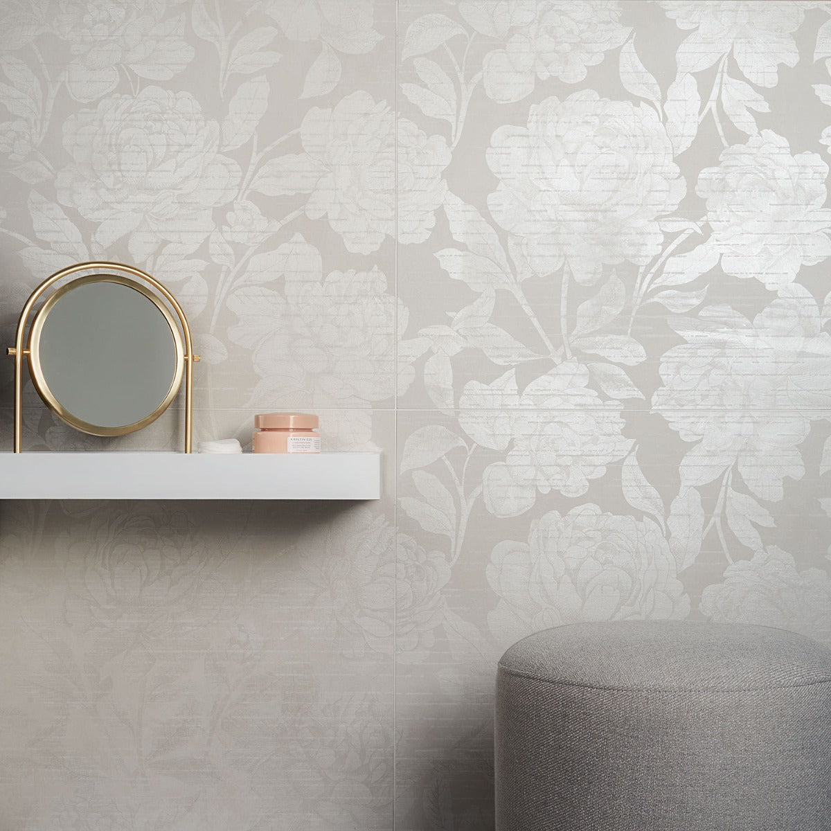 Monet Romance Gray 24x48 Matte Porcelain Tile - Lux Tile