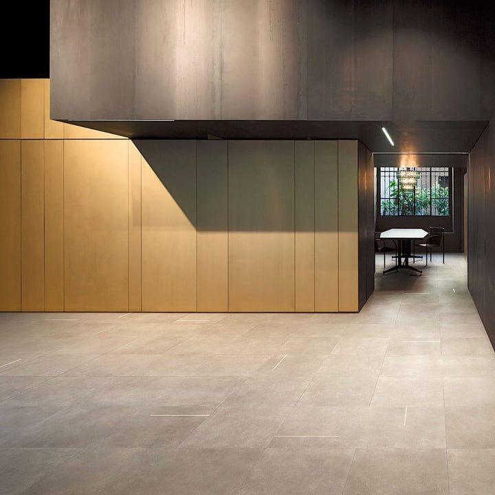 Lines Greige 24x24 Matte Porcelain Tile - Lux Tile