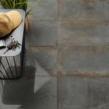 Angela Harris Flatiron Graphite Gray 12x24 Semi-Polished Porcelain Tile