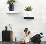 Aruba White 5x10 Polished Ceramic Subway Tile - Lux Tile