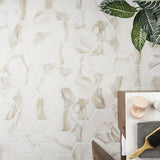 Amalfi Calacatta White 6" Hexagon Matte Porcelain Tile - Lux Tile