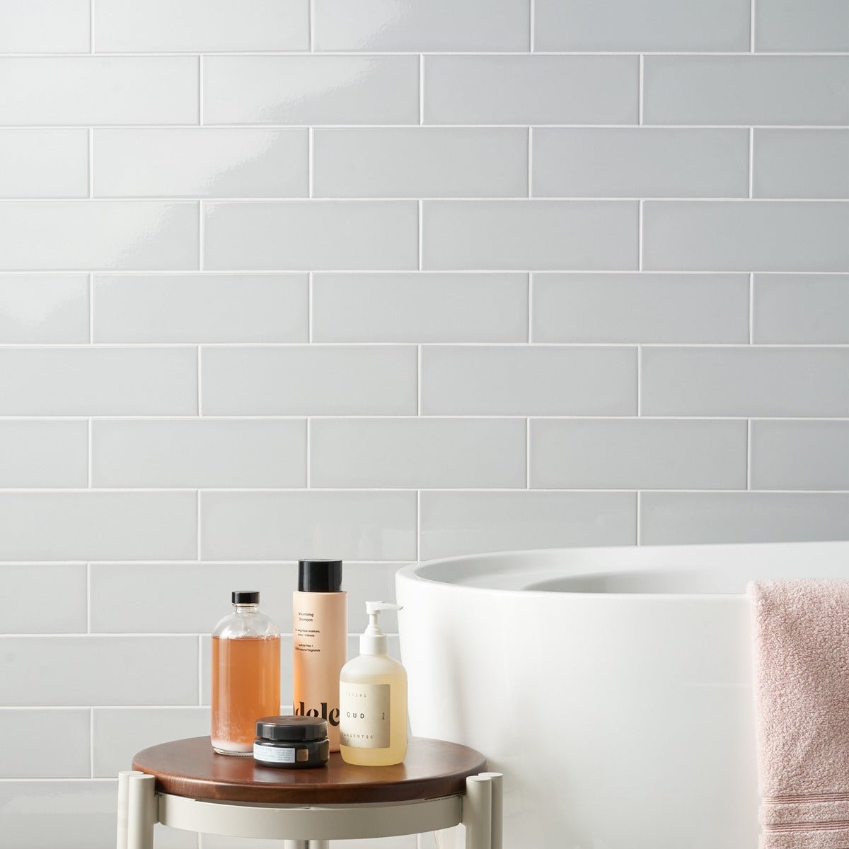 Park Hill Light Gray 4x12 Polished Porcelain Subway Tile