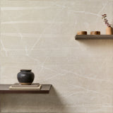 Autograph Vibe Crema Beige 24x48 3D Textured Marble Look Matte Porcelain Tile