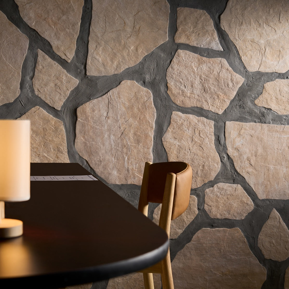 Pathstone Beige Textured Matte Porcelain Flagstone Tile - Durable Outdoor Flooring