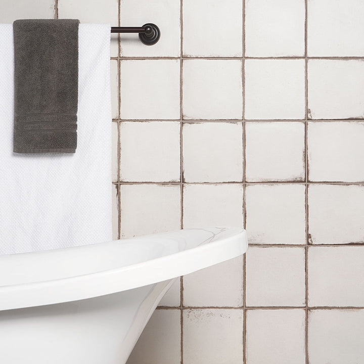 Los Lunas White 8x8 Matte Porcelain Tile - Tilebar