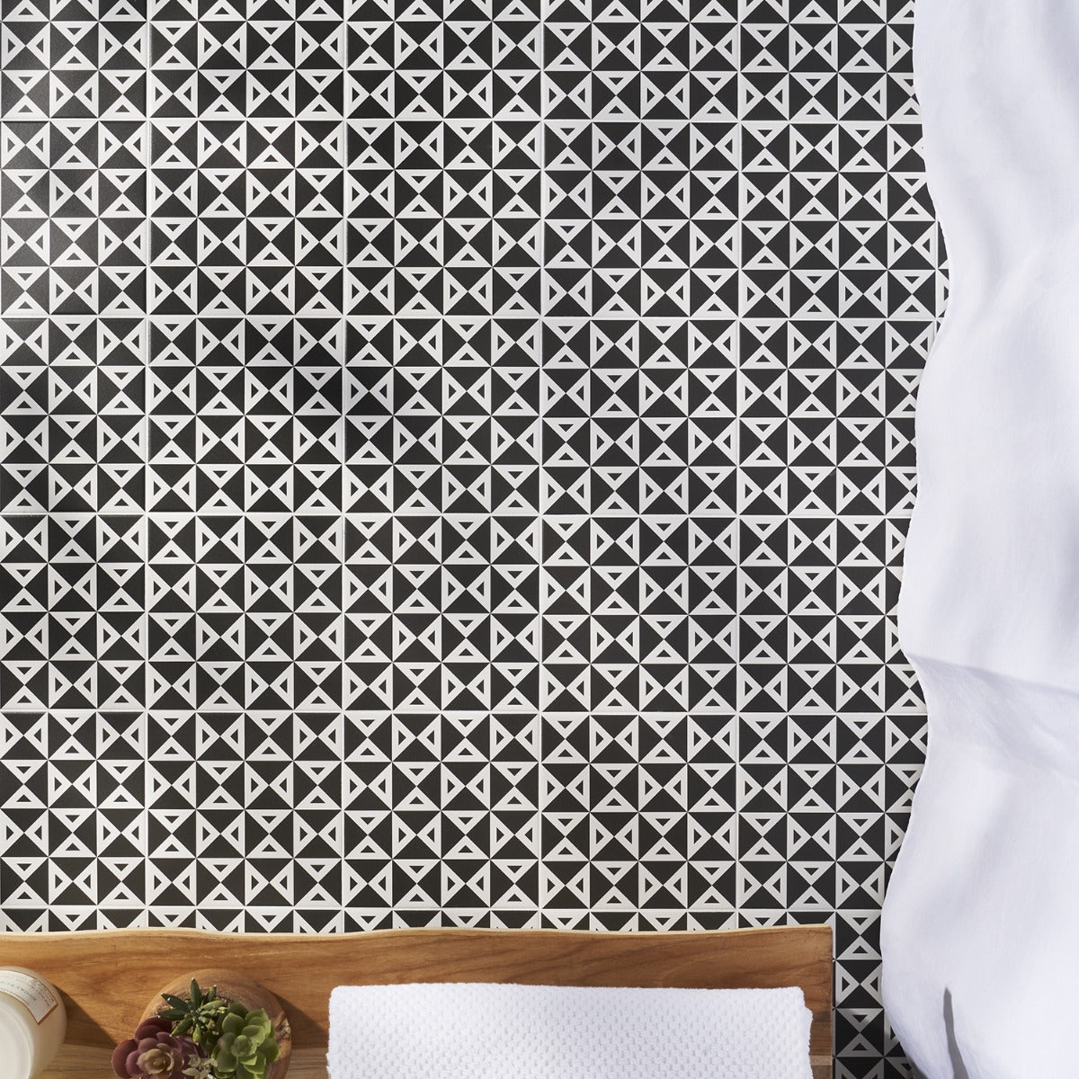 B2W Angle Negative 8x8 Matte Porcelain Tile - Lux Tile