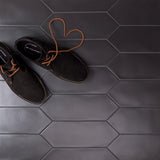 Aliante Black 4x12 Picket Matte Porcelain Tile for Walls and Floors
