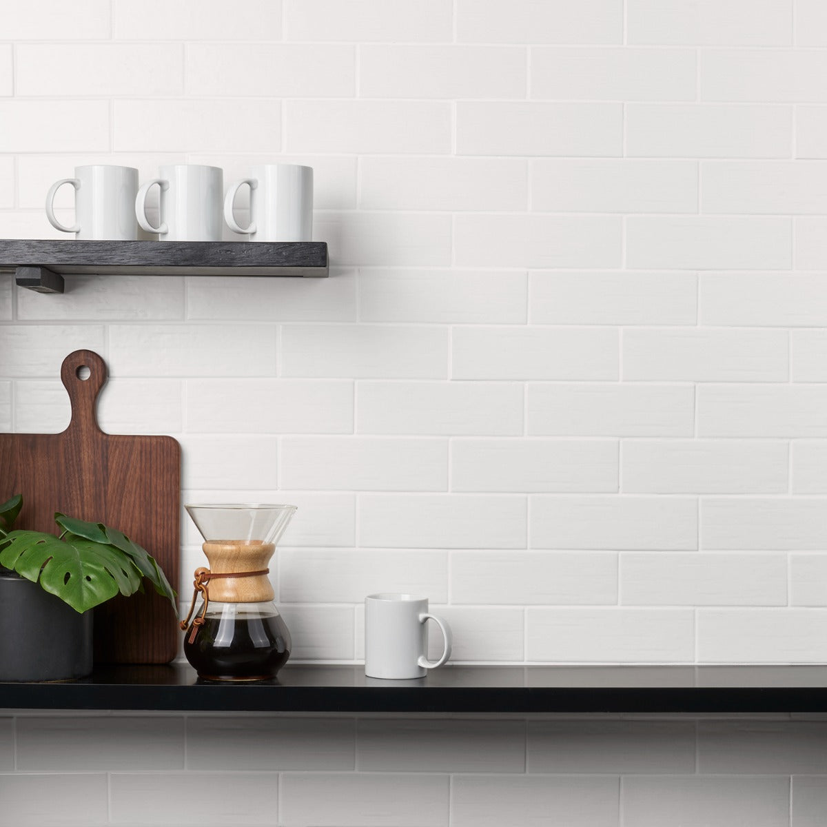 Kiln White 3x9 Matte Porcelain Subway Tile - Durable and Elegant