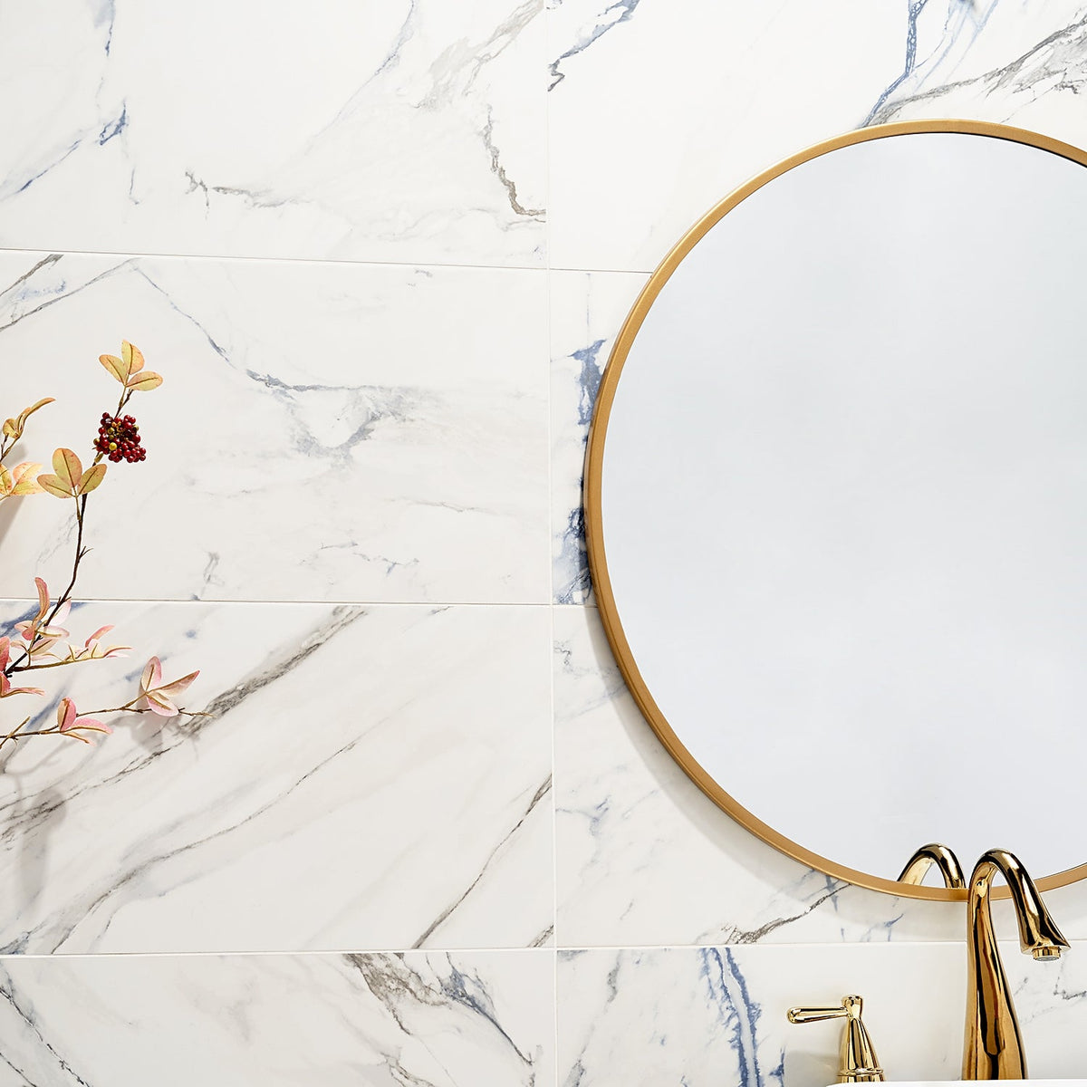 Calacatta Azur Matte Porcelain Tile 12x24 - Lux Tile