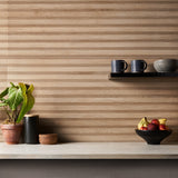 Nobu Ribbon Miel Brown 24x48 Matte Wood Look Porcelain Tile