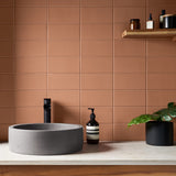 Stacy Garcia Maddox Terracotta 4x8 Matte Ceramic Subway Tile