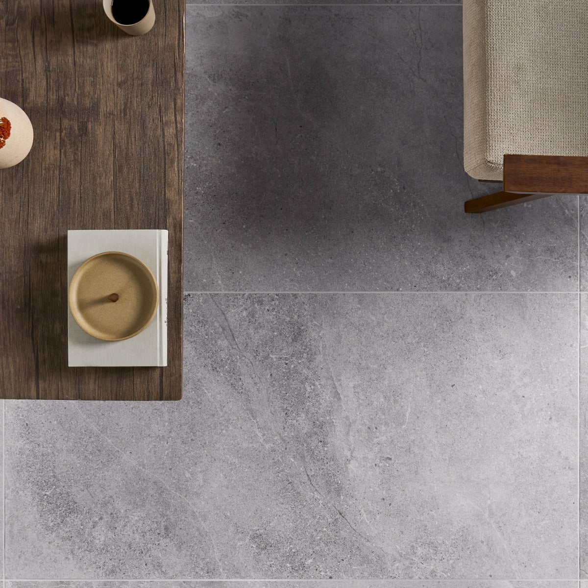 Lune Gray 24x48 Matte Porcelain Tile - Lux Tile
