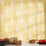 HexArt Deco Yellow 8" Hexagon Matte Porcelain Tile by Lux Tile