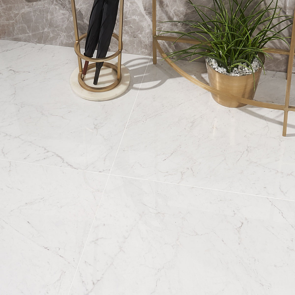 DreamStone Carrara Giola 24x24 Polished Porcelain Tile