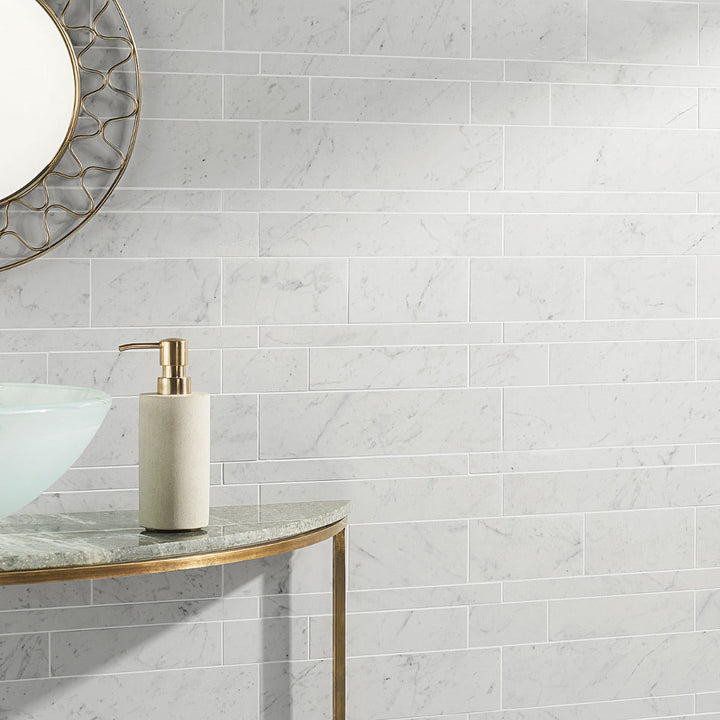 DreamStone Carrara Giola Matte Porcelain Mosaic Tile - Lux Tile