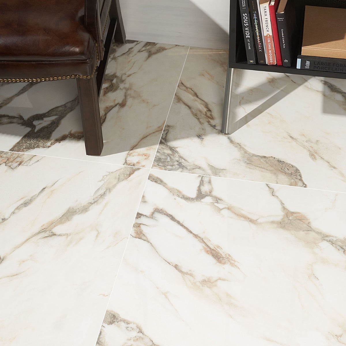 DreamStone Calacatta Rustico Polished Porcelain Tile - 24x24