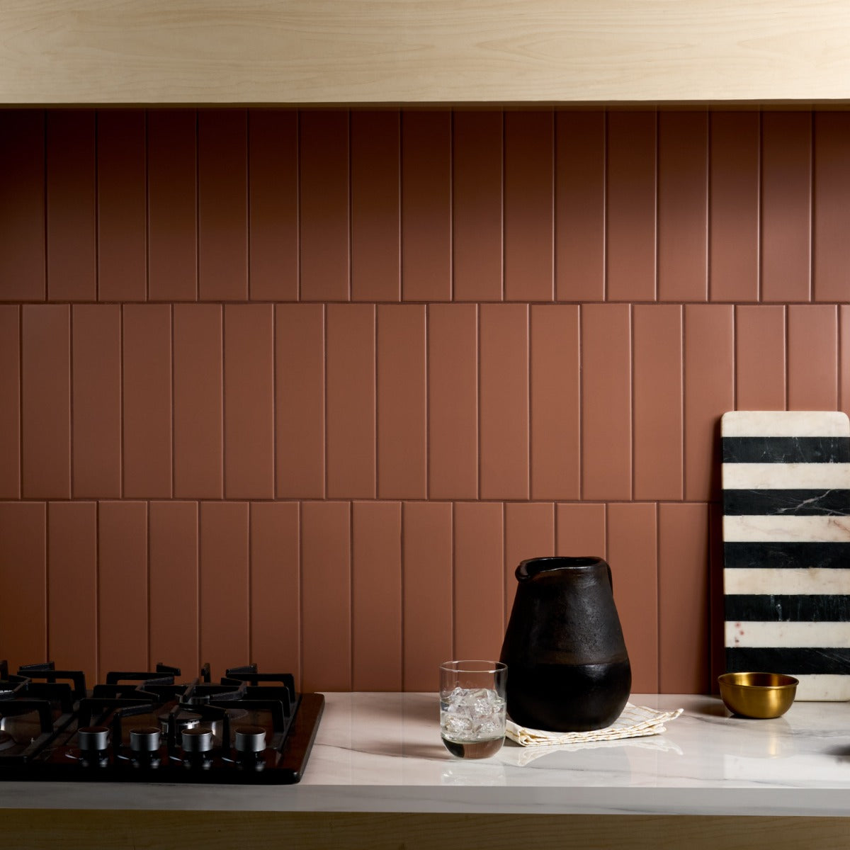 Roller Terracotta Matte Porcelain Subway Tile 3x11 - Lux Tile