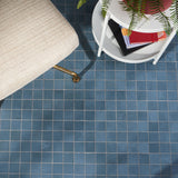 Bond Indio Blue 2x2 Matte Porcelain Mosaic Tile - Italian Made