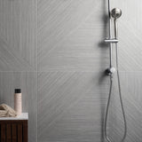 Tilebar Enso Gray 24x48 Ribbed Matte Fluted Porcelain Tile