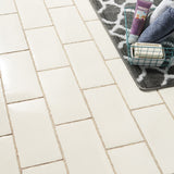 Jamesport White 6"x12" Glossy Porcelain Subway Tile