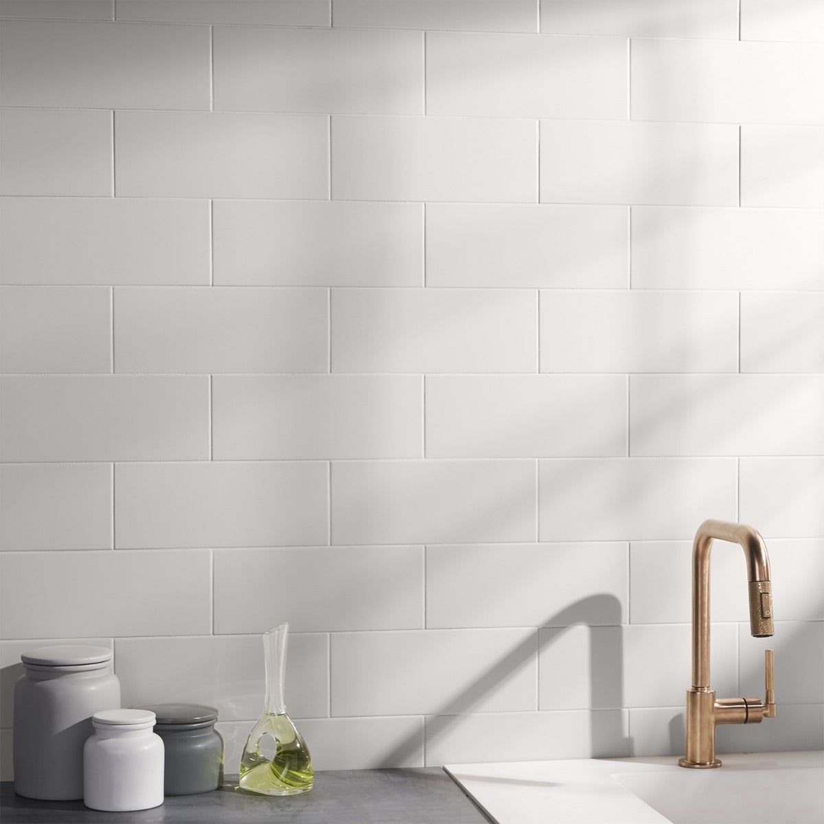 Zeal White 5x12 Matte Porcelain Subway Tile - Lux Tile