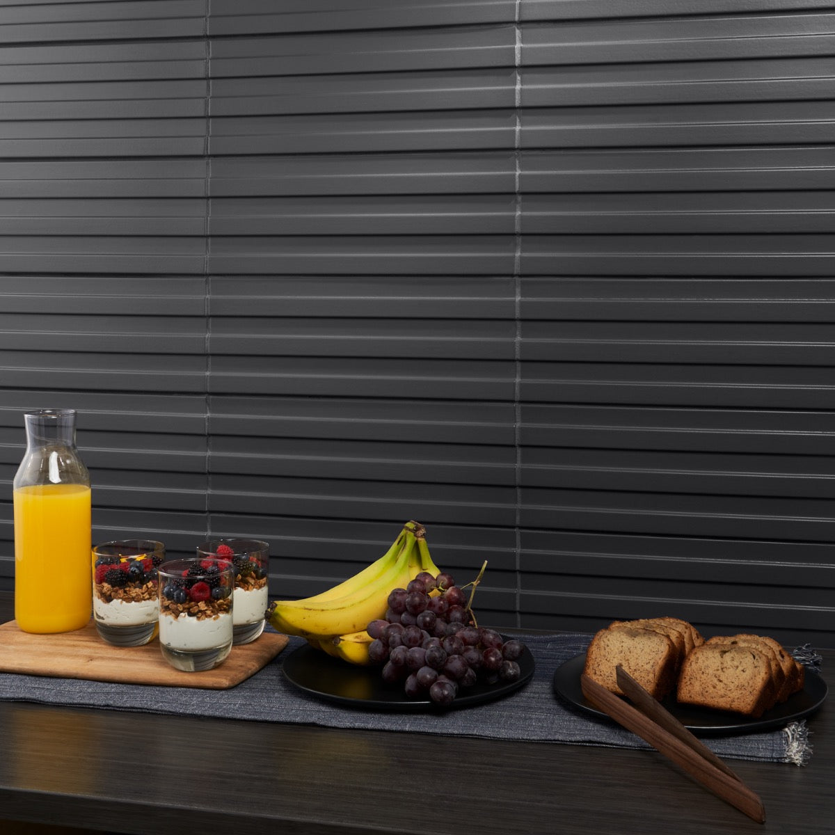 Bariano Black 6x16 Fluted 3D Matte Porcelain Tile