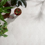 Lux Tile Parma Cruz White 5x8 Polished Porcelain Tile